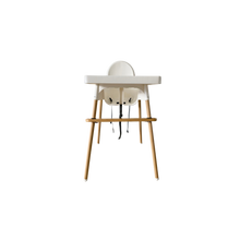 Load image into Gallery viewer, Bamboo Footrest with Bamboo Leg Wraps for IKEA Antilop Highchair
