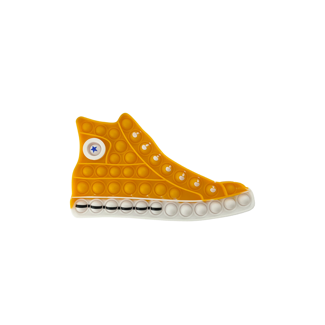 Bubs Playground yellow Converse high top sneaker shoe bubble pop it sensory fidget toy