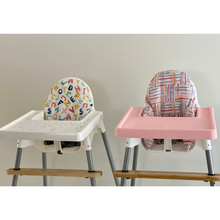 Load image into Gallery viewer, Bamboo adjustable highchair footrest - in stock and ready to be shipped! Fits IKEA Antilop Highchair, Kmart Prandium High Low Chair, Target Snacka Highchair, Big W Uno Highchair &amp; similar highchairs
