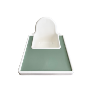 Silicone Placemat for IKEA Antilop Highchair in Forest Green from Bubs Playground and Bubs Eats