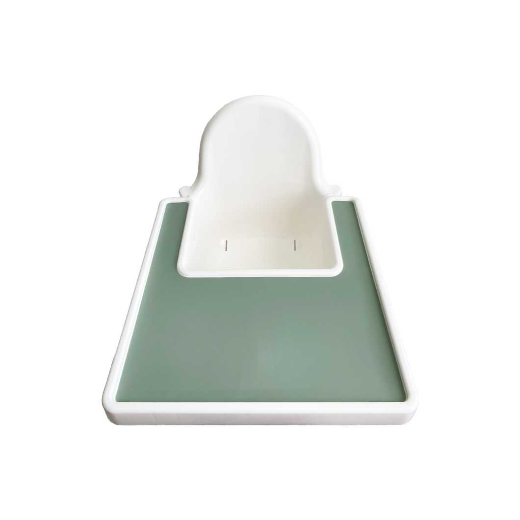 Silicone Placemat for IKEA Antilop Highchair in Forest Green from Bubs Playground and Bubs Eats